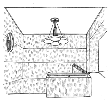 階段を2階から見た様子。
