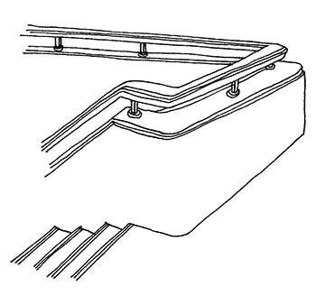 現在の階段の手すりは木