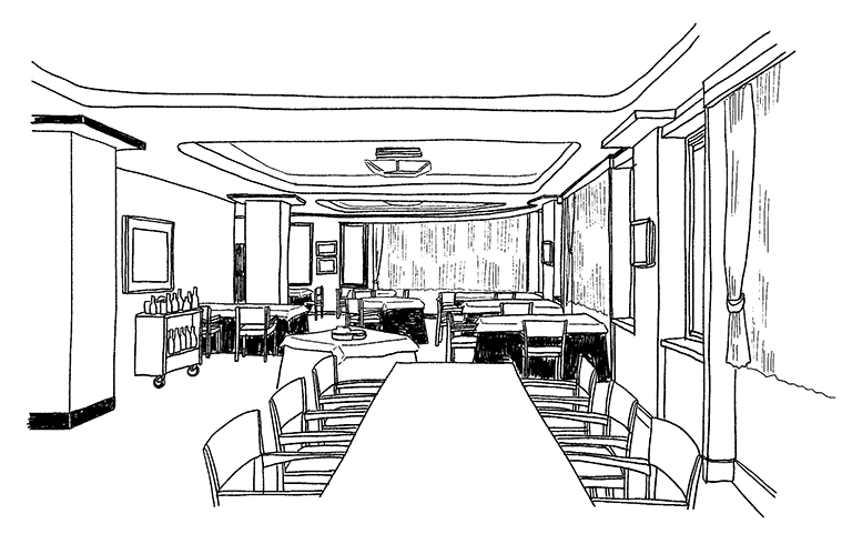 現在のガスビル食堂